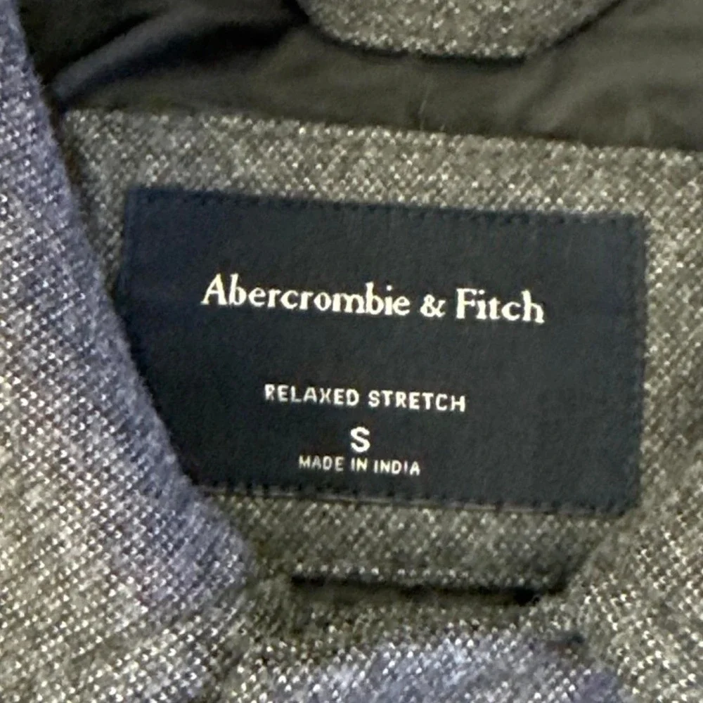 Abercrombie & Fitch heavy Peacoat Jacket Men's Small Button Up Wool Coat